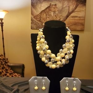 Necklace and matching earrings